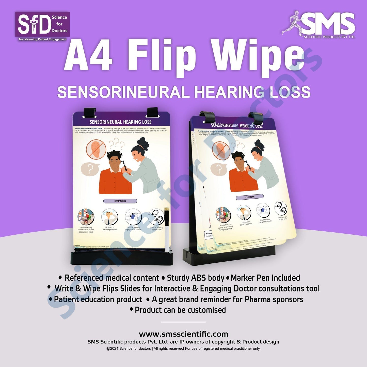 SENSORINEURAL HEARING LOSS : A4 Flip Wipe