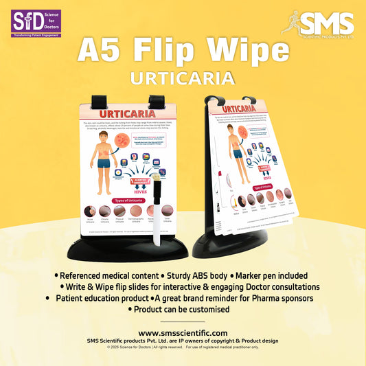 Urticaria: A5 Flip Wipe