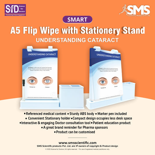 Smart - A5 Flip wipe With Stationery Stand  -   UNDERSTANDING CATARACT