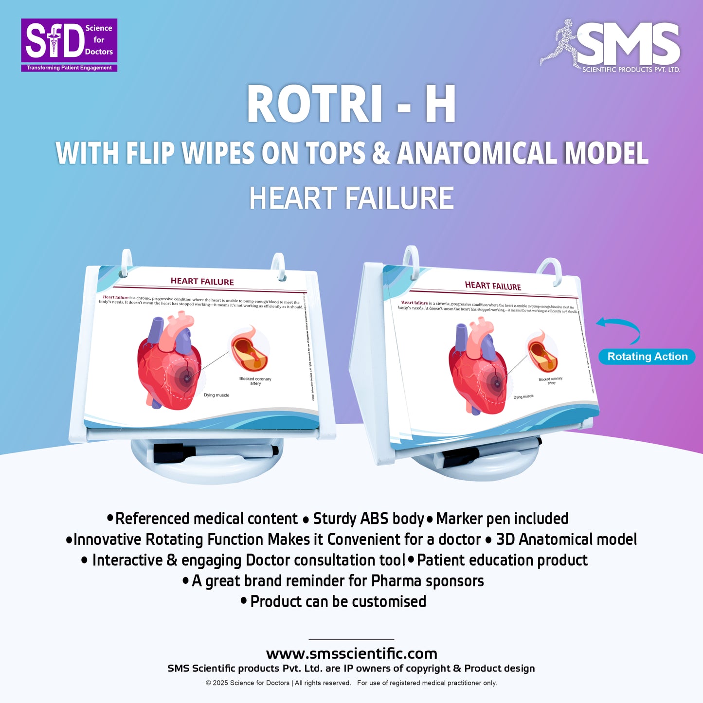 ROTRI - H WITH FLIP WIPES ON TOPS  - Heart Failure