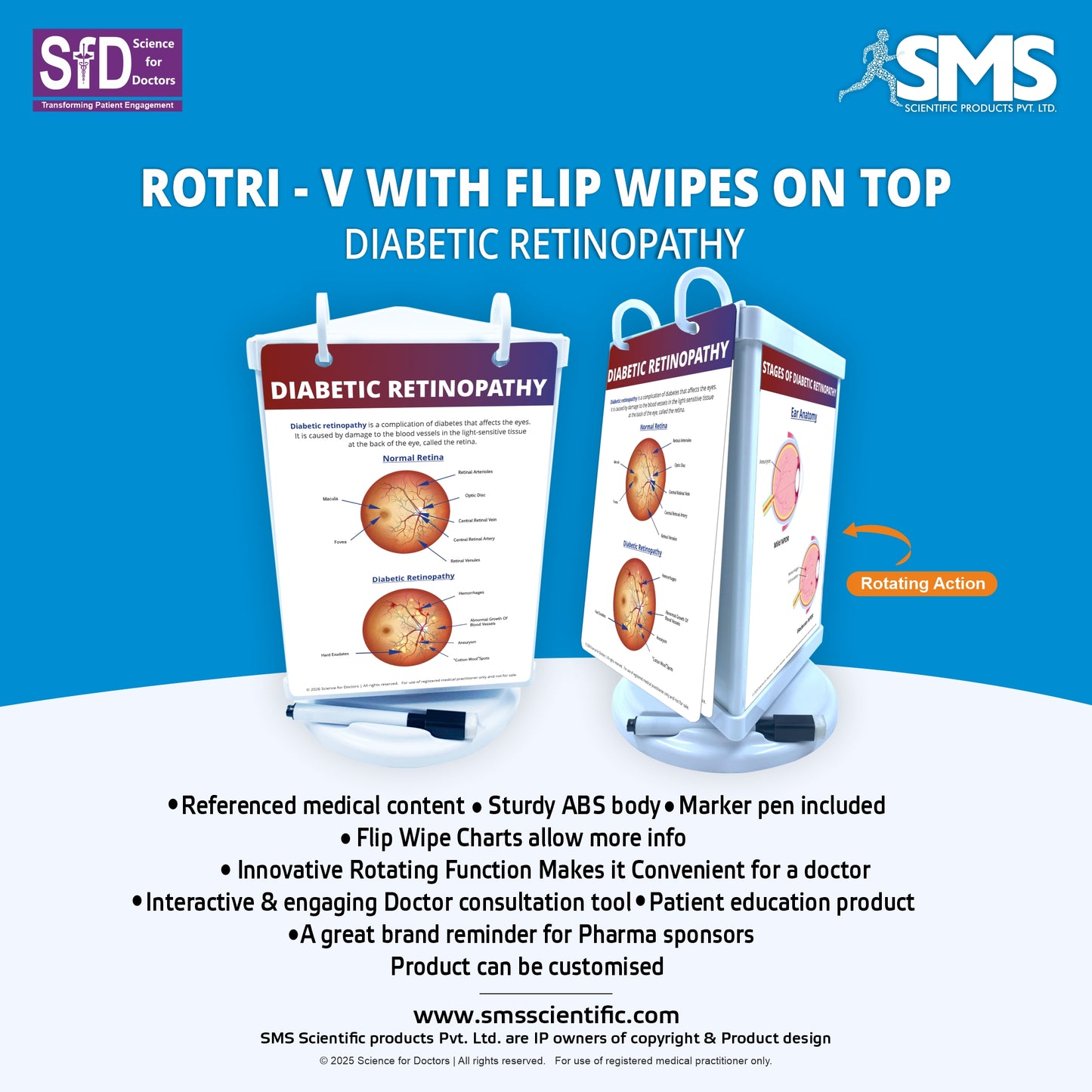 ROTRI - V WITH FLIP WIPES ON TOP  -  DIABETIC RETINOPATHY