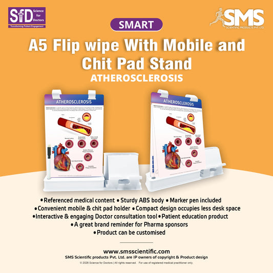 Smart -A5 Flip wipe With Mobile and Chit Pad Stand  - Atherosclerosis