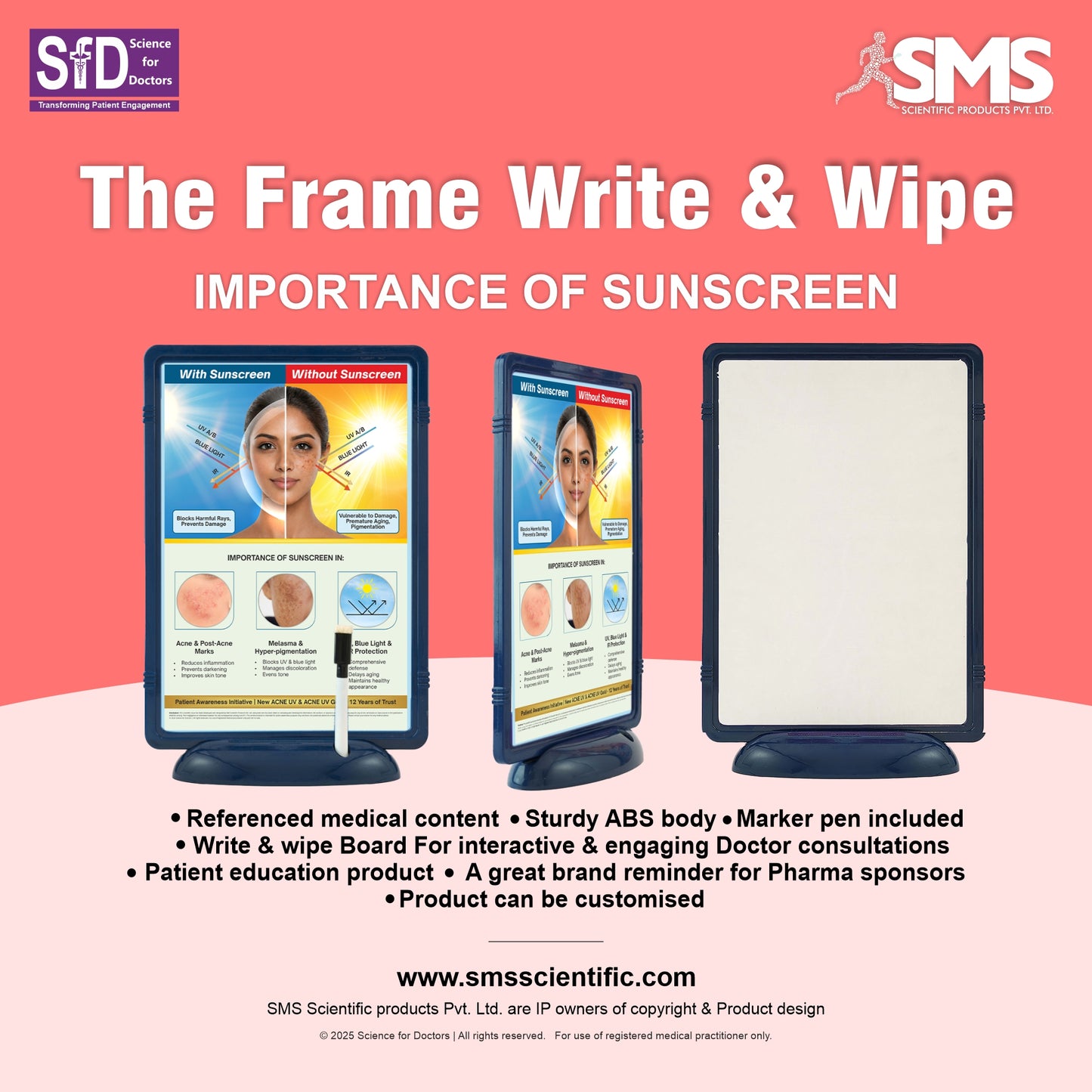 The Frame Write & Wipe  - Importance of Sunscreen